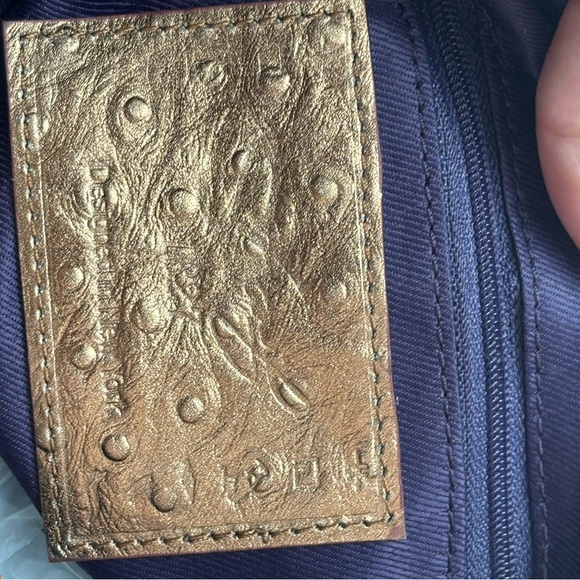 Sharif gold leather puff balloon crossbody bag with pouch rare - Picture 4 of 6